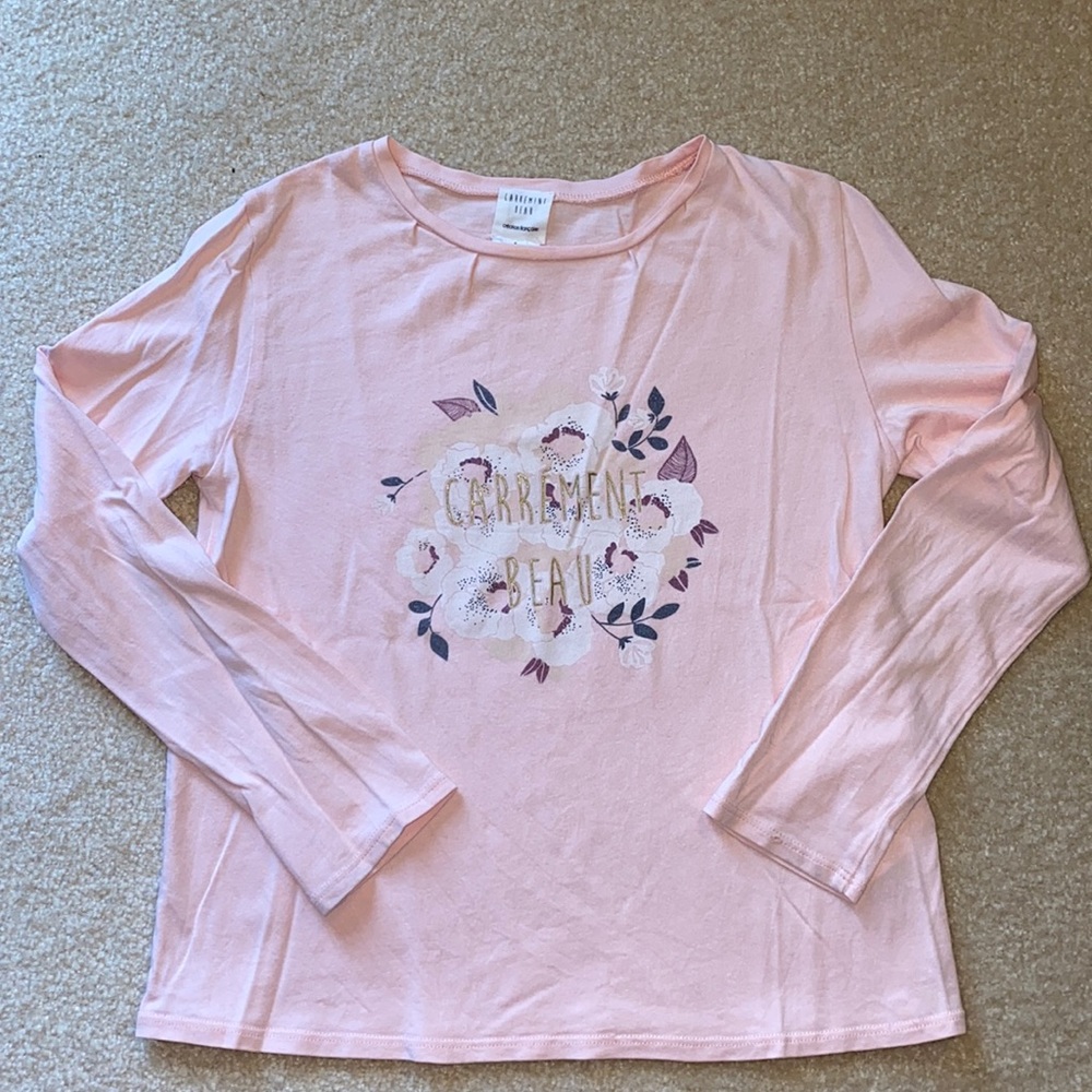 Girls Carrement Beau long sleeve t-shirt size 8